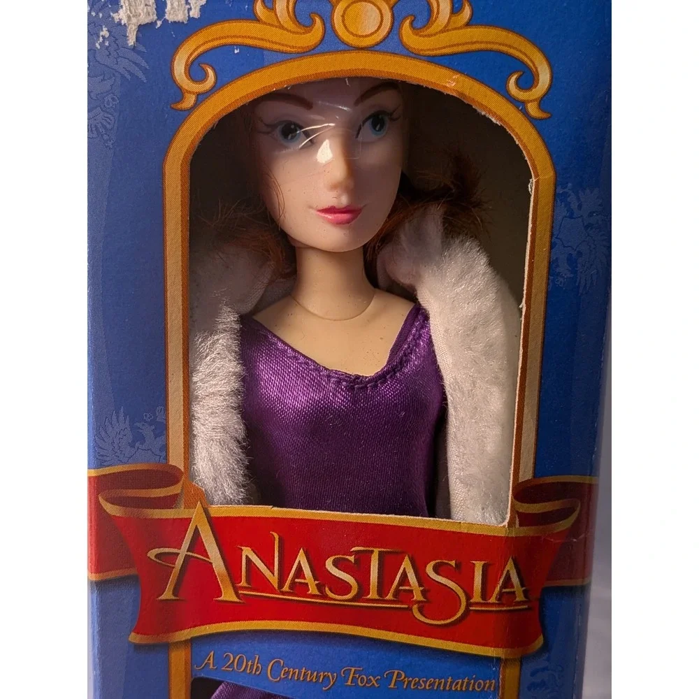 Vintage 1997 Anastasia 20th Century Fox Doll Purple Gown Galoob Alcone NIB